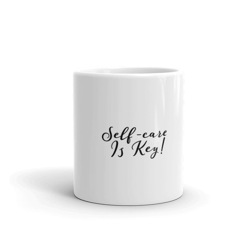 White glossy mug