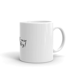 White glossy mug