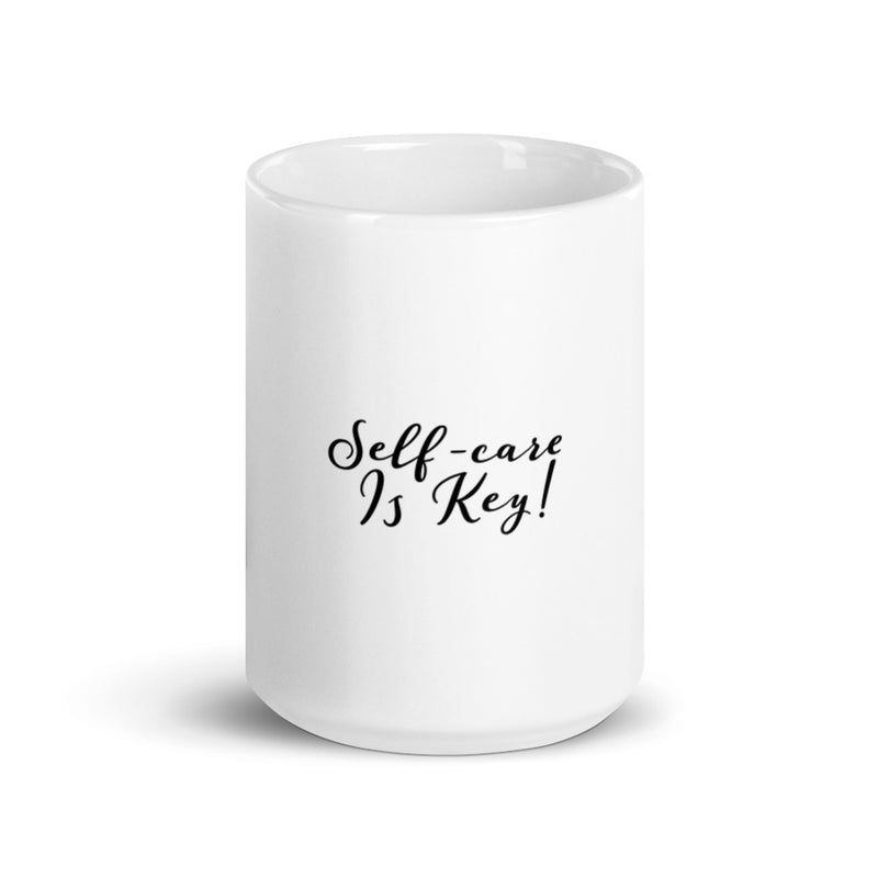 White glossy mug