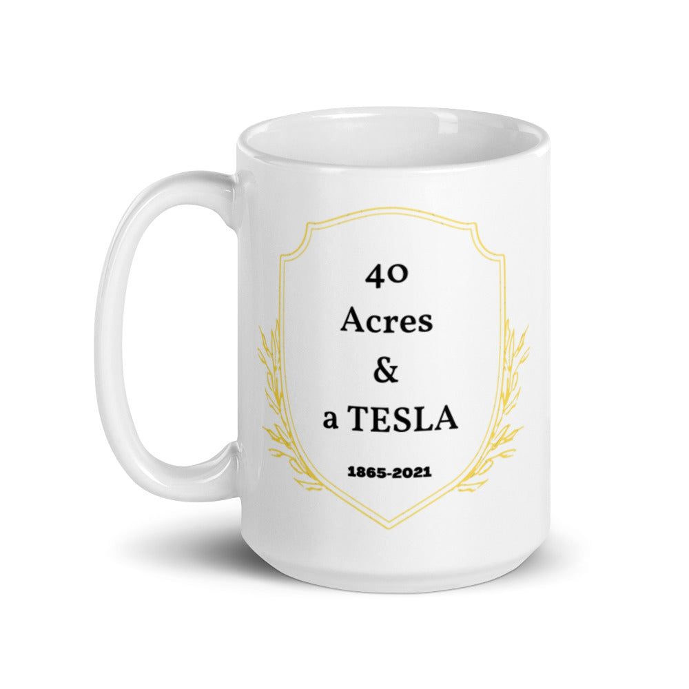#40acresandaTESLA manifest mug (2 sizes)